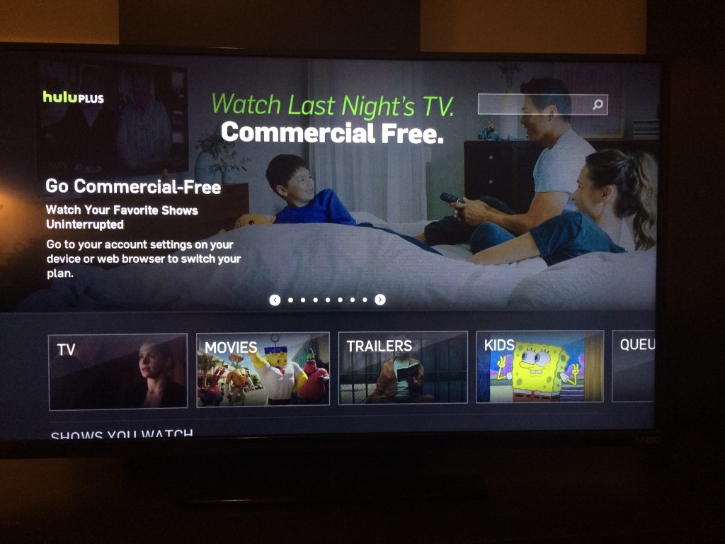 月額料金払っているのに広告を表示してくるhulu。消したければもっと払えとな!